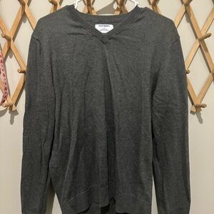 Old Navy Men's Charcoal V-Neck Sweater